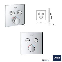 Grohe Ankastre Banyo Duş Seti + Hüppe Galata X Duş Kanalı -7 - 4