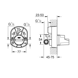 Grohe Ankastre İç Gövde - 33962000 - 2