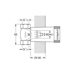 Grohe Ankastre Kumanda İçin İç Gövde - 29800000 - 2