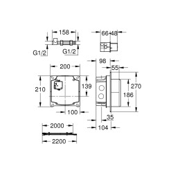 Grohe Ankastre Montaj Kutusu - 36264001 - 2