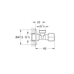 Grohe Ara Musluk 1/2' - 2201600M - 2