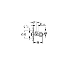 Grohe Ara Musluk 1/2' - 22025000 - 2