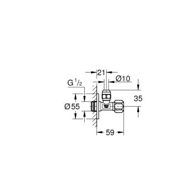 Grohe Ara Musluk 1/2' - 22031000 - 1