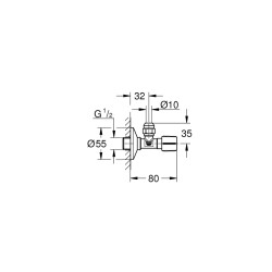 Grohe Ara Musluk 1/2' - 22037A00 - 2