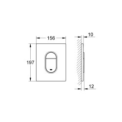 Grohe Arena Cosmopolitan Kumanda Paneli - 38844KV0 - 2