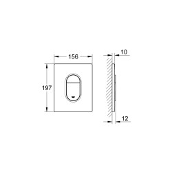 Grohe Arena Cosmopolitan Kumanda Paneli - 38844Sh0 - 2