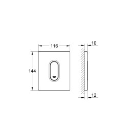 Grohe Arena Cosmopolitan Kumanda Paneli - 38857P00 - 2