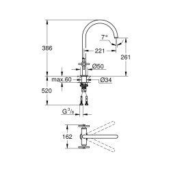 Grohe Atrio Eviye Bataryası - 30362000 - 2