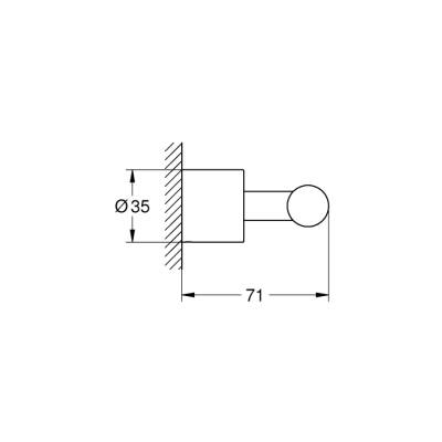 Grohe Atrio Havlu/Bornoz Askılığı - 40312EN3 - 2