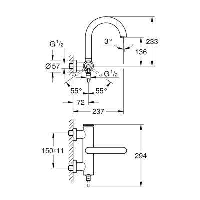 Grohe Atrio Tek Kumandalı Banyo Bataryası - 32652Da3 - 2