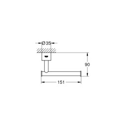 Grohe Atrio Tuvalet Kağıtlığı - 40313Al3 - 2