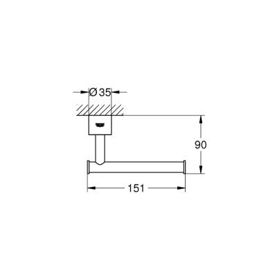 Grohe Atrio Tuvalet Kağıtlığı - 40313EN3 - 2