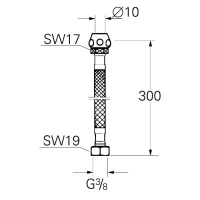 Grohe Bağlantı Hortumu 300 Mm - 45120000 - 2