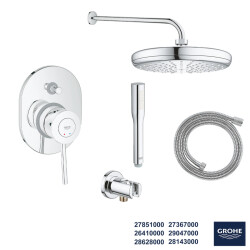 Grohe Bau Classic Ankastre Banyo/Duş Bataryası Seti 27 - 1