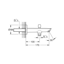 Grohe Baucosmopolitan Yön Değiştiricili Çıkış Ucu - 13425001 - 2