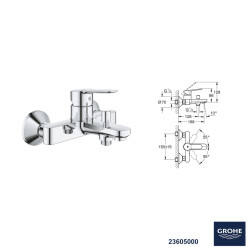 Grohe BauEdge Banyo Bataryası Seti 23 - 2