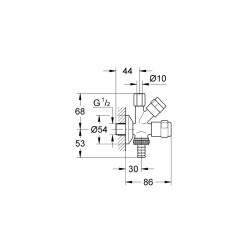 Grohe Bulaşık Makinaları Ve Eviye Bataryaları İçin Çift Çıkışlı Musluk - 41073000 - 2