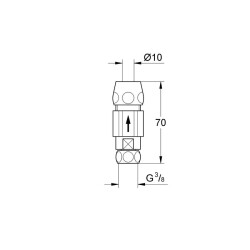 Grohe Çek Valf 3/8' - 41270000 - 2