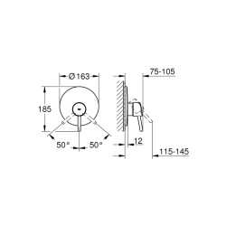 Grohe Concetto Ankastre Duş Bataryası - 19345001 - 2