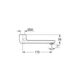 Grohe Döküm Döner Çıkış Ucu - 13380000 - 2