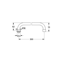 Grohe Döner Boru Çıkış Ucu - 13034000 - 2