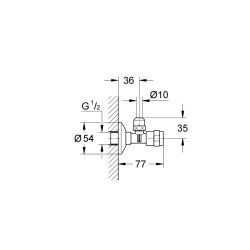 Grohe Egaplus Servis Valfi 1/2' - 41263000 - 2