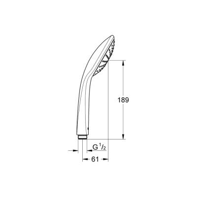 Grohe Euphoria 110 Mono El Duşu 1 Akışlı - 2726500E - 2