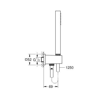 Grohe Euphoria Cube Stick Duş Seti - 26405000 - 2