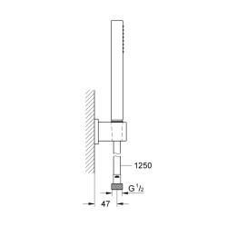 Grohe Euphoria Cube Stick Duş Seti - 27702000 - 2