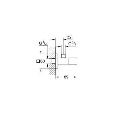 Grohe Eurocube Ara Musluk 1/2' - 22012000 - 2