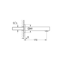 Grohe Eurocube Çıkış Ucu - 13303Al0 - 2