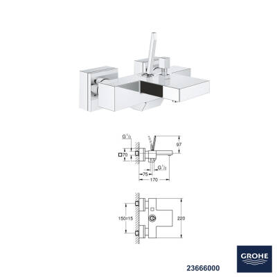 Grohe Eurocube Joy Banyo Bataryası Seti 19 - 2