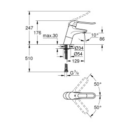 Grohe Euroeco Special Tek Kumandalı Lavabo Bataryası - 23293000 - 2