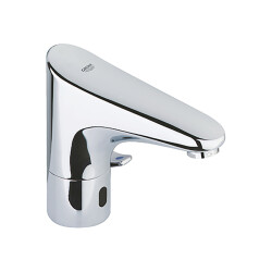 Grohe Europlus E Fotoselli Lavabo Bataryası, 1/2', Çift Su Girişli Ayarlanabilir Sıcaklık Sınırlayıcısı - 36015001 - 1