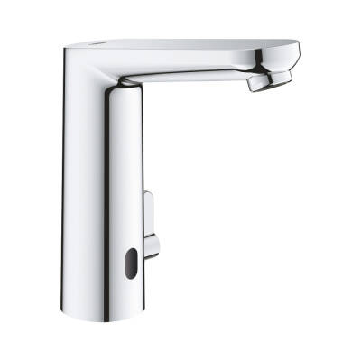 Grohe Eurosmart Cosmopolitan E Fotoselli Lavabo Bataryası, 1/2', L - Boyut, Çift Su Girişli, Ayarlanabilir Sıcaklık Sınırlayıcısı - 36421001 - 1