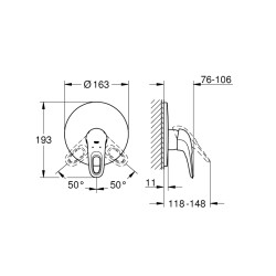 Grohe Eurostyle Ankastre Duş Bataryası - 19507Ls3 - 2