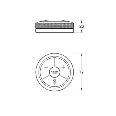 Grohe F-Digital Banyo Ve Duş İçin Dijital Puk - 36309000 - 2