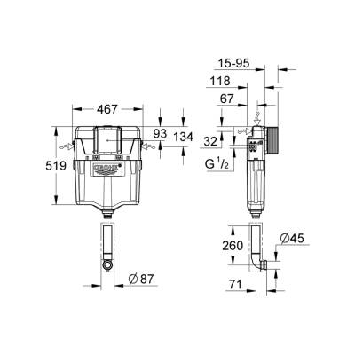 Grohe Gd 2 Gömme Rezervuar - 38661000 - 2