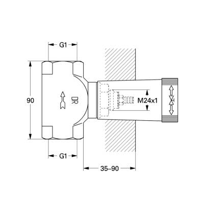 Grohe Gömme Valf 1' - 29805000 - 2