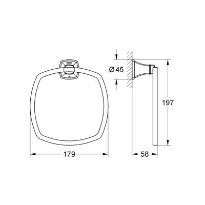 Grohe Grandera Halka Havluluk - 40630000 - 2