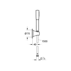 Grohe Grandera Stick Duş Seti - 27993000 - 2