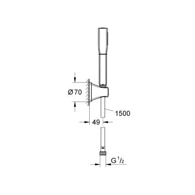 Grohe Grandera Stick Duş Seti - 27993Ig0 - 2