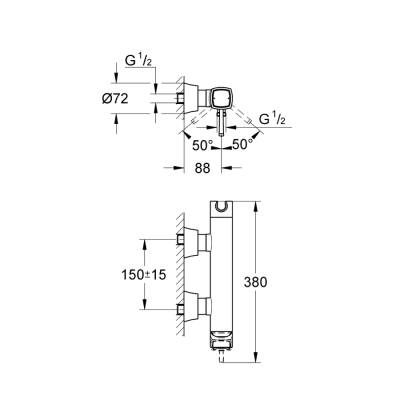 Grohe Grandera Tek Kumandalı Duş Bataryası - 23316Ig0 - 2