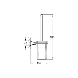 Grohe Grandera Tuvalet Fırçası Seti - 40632000 - 2