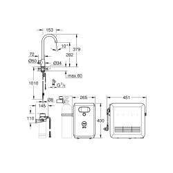 Grohe Grohe Blue Professional C Tipi Çıkış Ucu - 31302Dc2 - 2