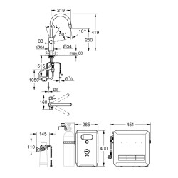 Grohe Grohe Blue Professional C Tipi Çıkış Ucu - 31325002 - 2