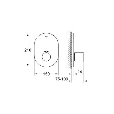 Grohe Grohtherm 3000 Cosmopolitan Merkezi Termostatik Kumanda - 19469000 - 2