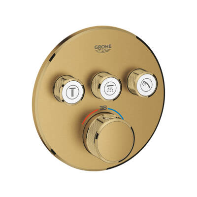 Grohe Grohtherm Smartcontrol Üç Valfli Akış Kontrollü, Ankastre Termostatik Duş Bataryası - 29121Gn0 - 1