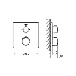 Grohe Grohtherm Termostatik Banyo/Duş Bataryası - 24079000 - 2