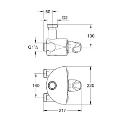 Grohe Grohtherm Xl Termostatik Batarya 1 1/4' - 35087000 - 2